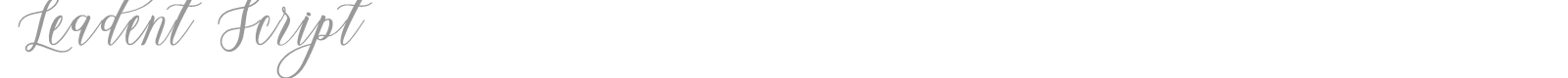 Leadent Script font preview